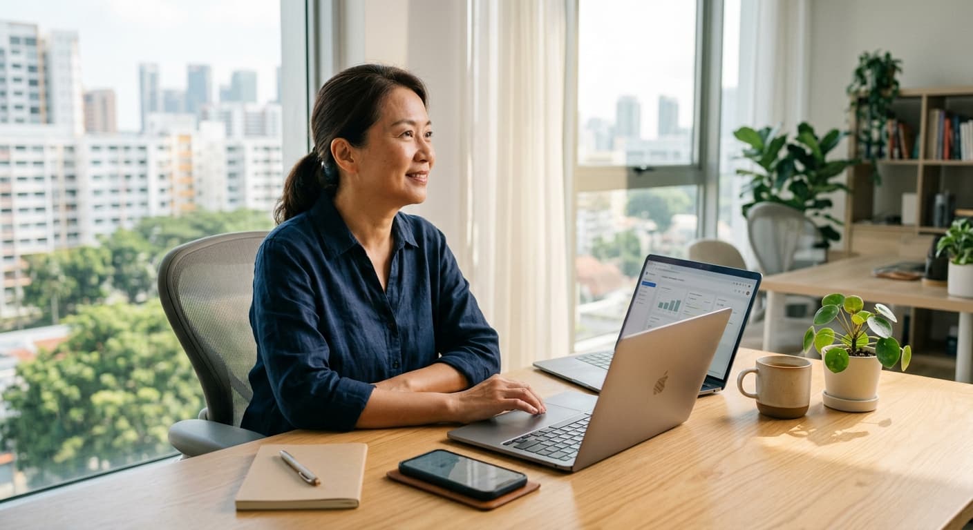 A business owner reviewing customer work